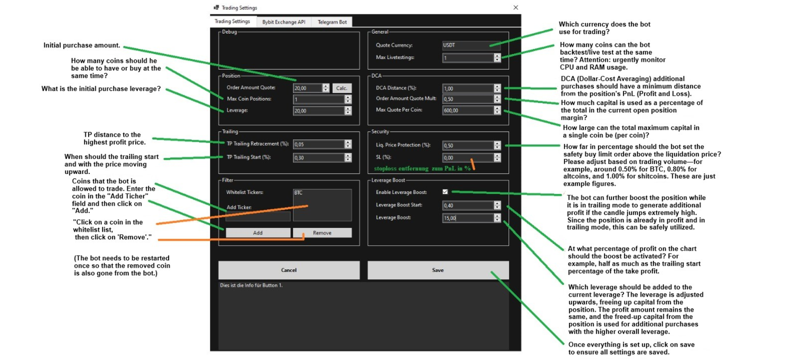 Trading Settings – Overview